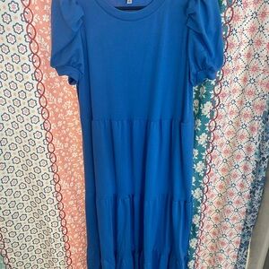 Crown & Ivy Blue Casual Dress-midi-never worn